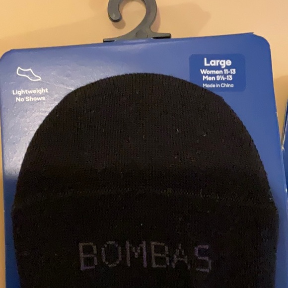 Bombas Men's Black No-Show Socks - Picture 2 of 5
